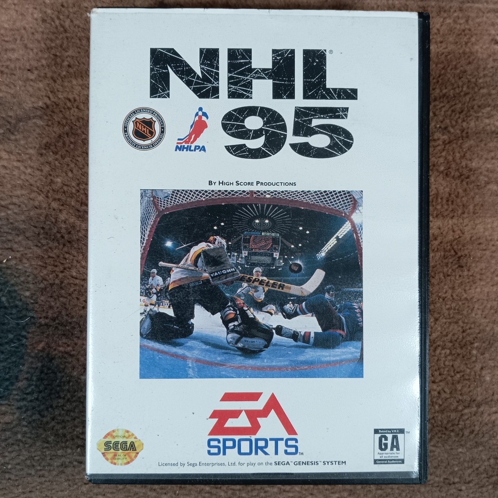 NHL 95 Sega Genesis EA Sports Vintage Hockey Video Game No Manual